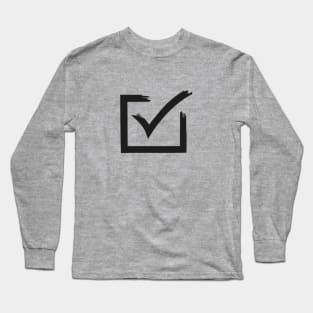 Check mark for every day Wear Long Sleeve T-Shirt